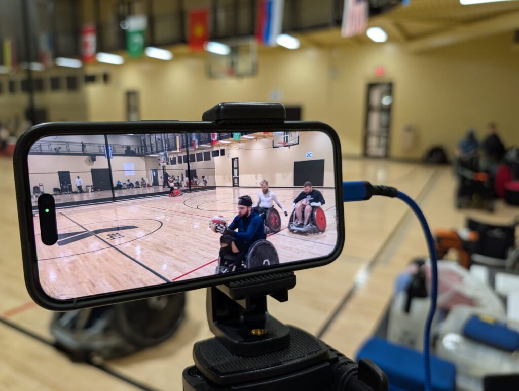 phone recording phone recording match on a tripod