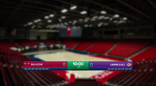 Neon Stripe basketball scoreboard overlay