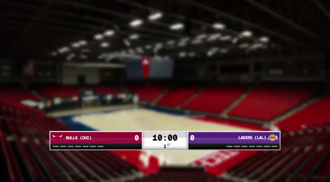 Silver Frame basketball scoreboard overlay