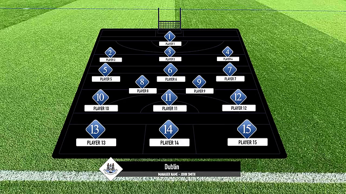 Black Team Formation GAA scoreboard overlay