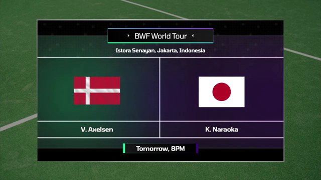 Title Fullscreen Green Purple badminton scoreboard overlay