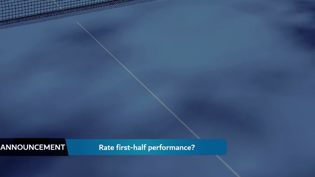 Blue Announcement ping pong scoreboard overlay