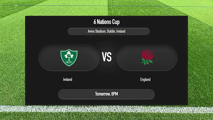 Title Fullscreen Black Gray rugby scoreboard overlay