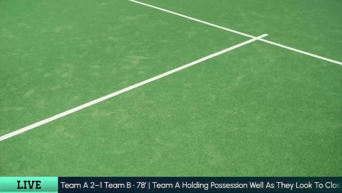 Rolling Text tennis scoreboard overlay
