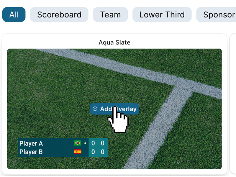 Choose your OBScoreboard overlay